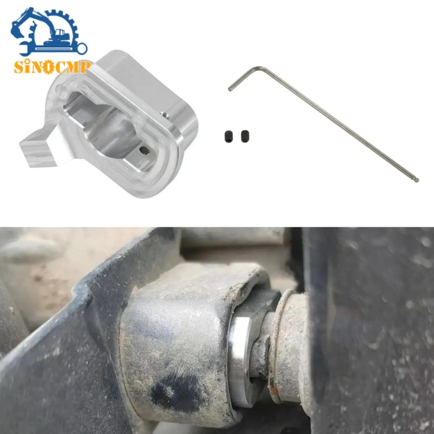SINOCMP 1Set Aluminum Tailgate Hinge Bushing Upgraded Kit For Nissan Titan Pickup 2005-202