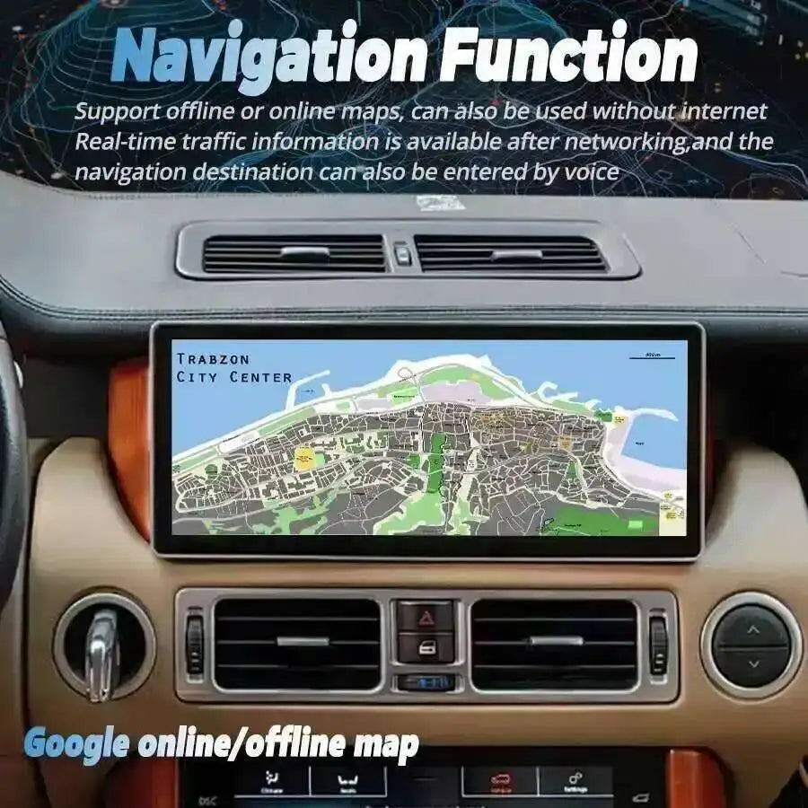 12.3inch Car Multimedia Video For Land Rover Range Rover V8 L322 2005-2012 GPS Navi Androi | AUTOKITSHOP