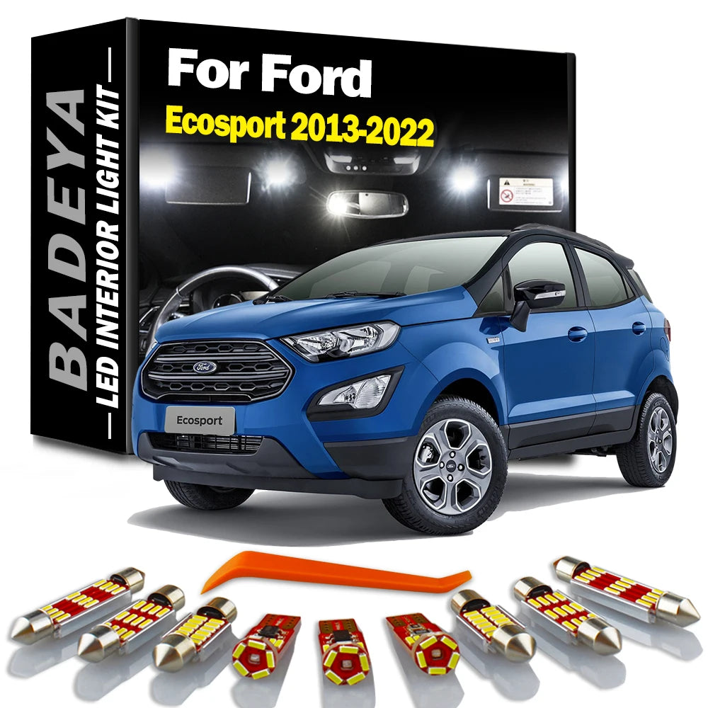 13-Piece LED Interior Light Kit for Ford 2013-2016 - Canbus Error-Free Interior Bulbs