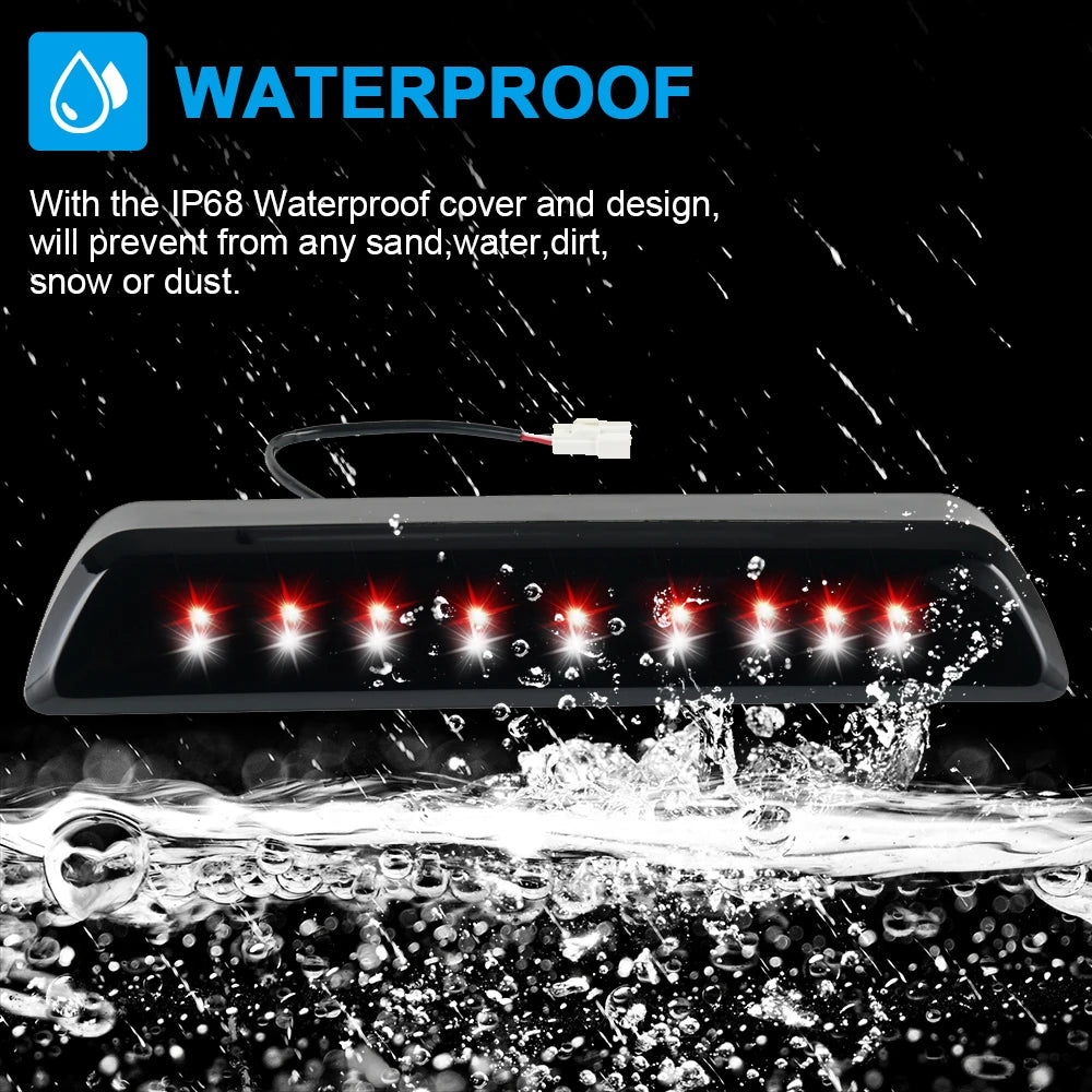 LED RED Car High Mount Brake Light LED 3RD Stop Reverse Lamp Smoked For Toyota Tundra 2007