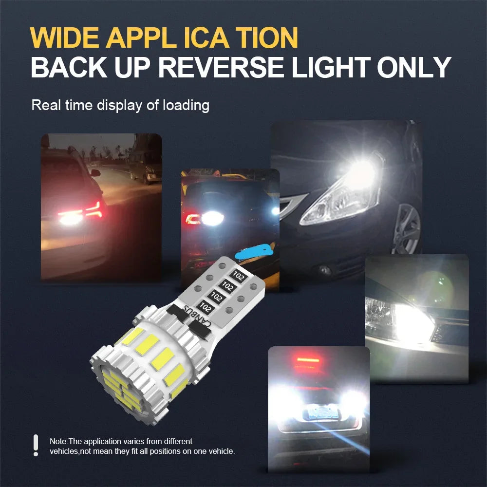 roadsun 2pcs 360° CANBUS W5W T10 168 3014 Parking Lights LED Bulbs Car Interior Reverse 60