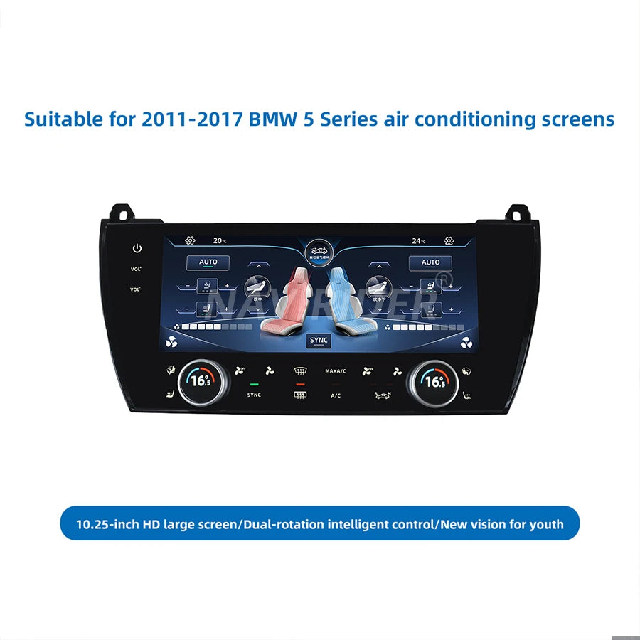 Touch Screen For BMW 5 Series 2011-2017 10.25 Inch Climate Control LCDLarge HD AC Panel Bo