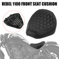 Motorcycle PU Leather Driver Front Seat Cushion Black Fit For Honda Rebel CMX 1100 CM1100 CMX110 - Automotive LED Light