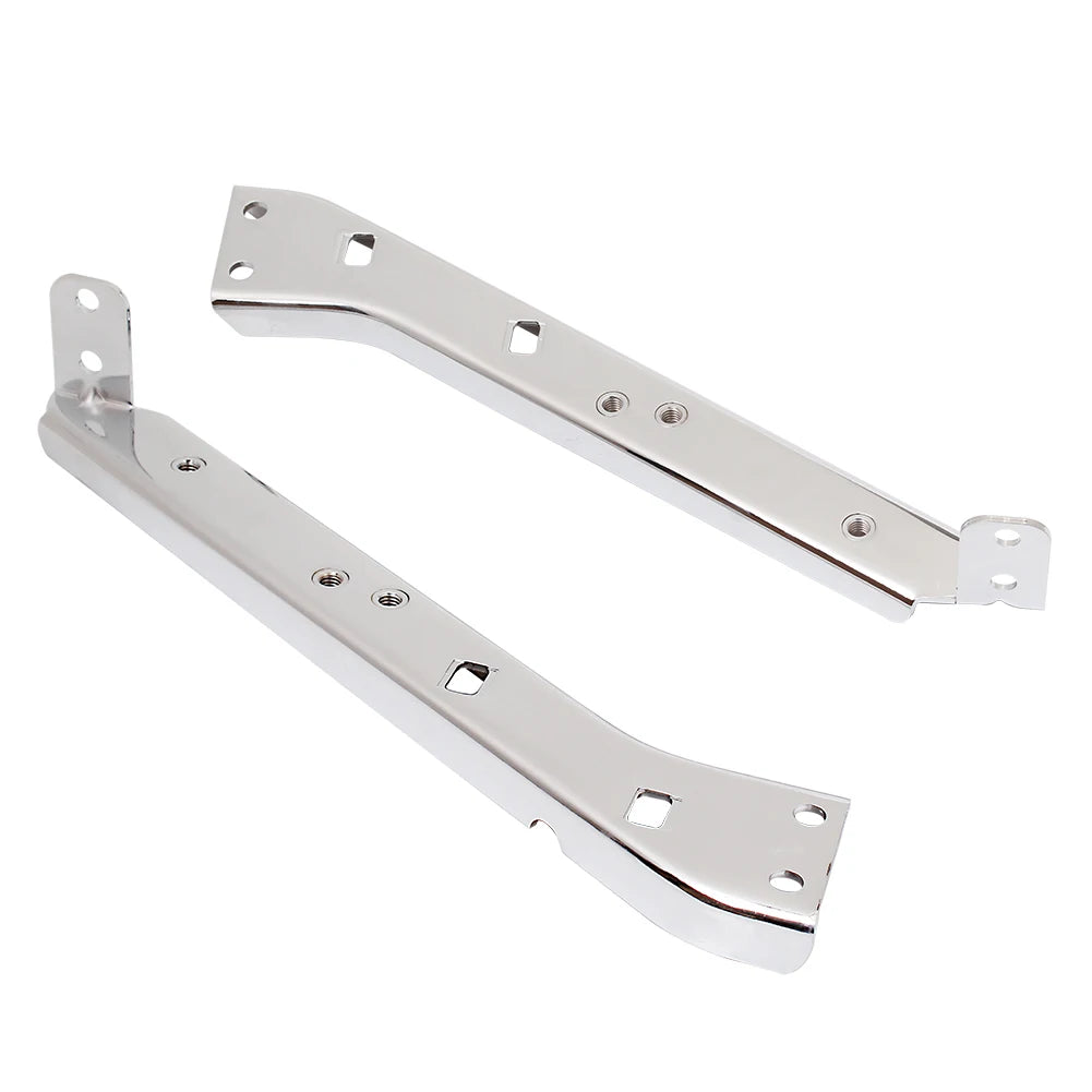 Drag Heavy Duty Saddlebag Support Chrome Brackets For Harley Electra Glide Road Glide Road King  - Automotive LED Light