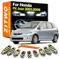 ZITWO 9Pcs Canbus LED Interior Dome Map Light Kit For Honda Jazz Fit MK1 2001 20 for Honda MK1 - Canbus LED Car Light