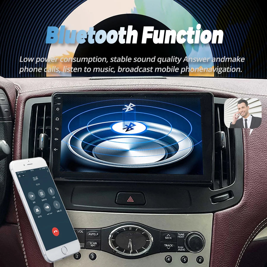9inch For Infiniti G25 G35 G37 2004-2013 Android Auto CarPlay GPS Navigation Stereo Video