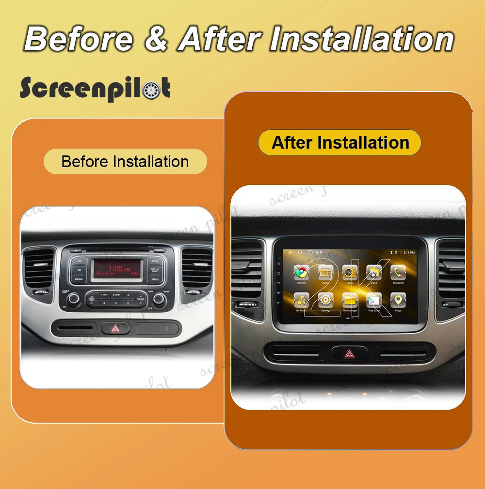 Android 16 For Kia Carens 2013 2014 2015 2016 2017 2018 Car Radio Multimedia Video Player  | AUTOKITSHOP