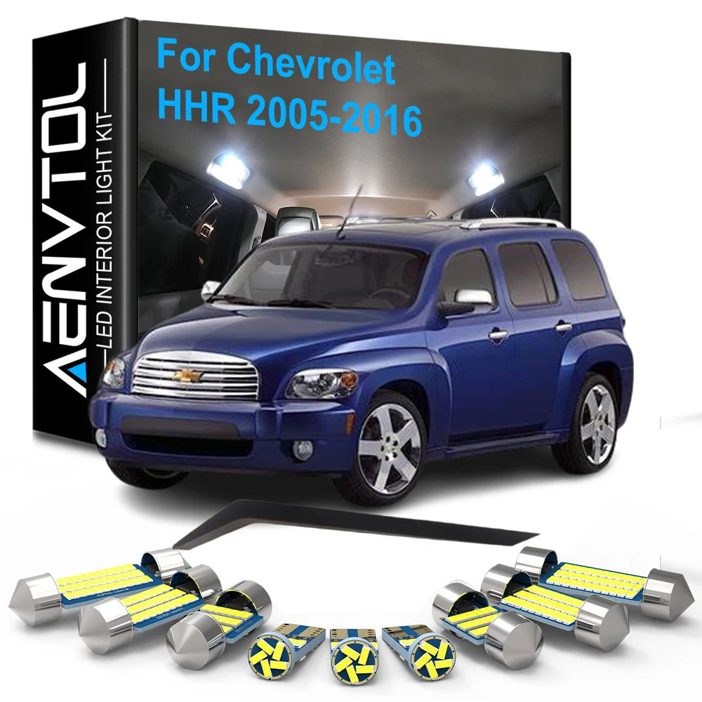11-Piece LED Interior Light Kit for Chevrolet HHR - Canbus Error-Free Bulbs | AUTOKITSHOP