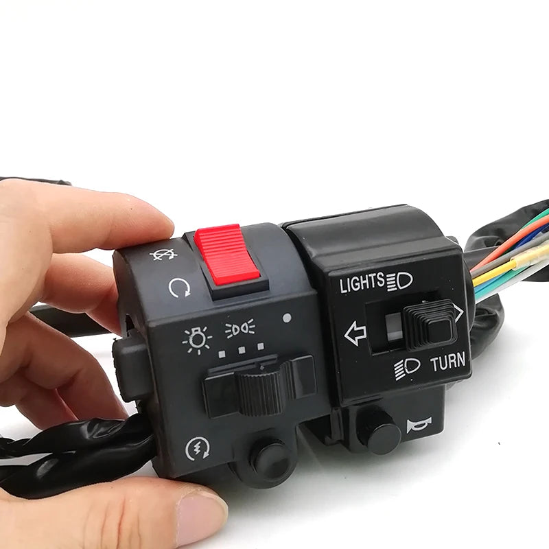 Universal 22mm Motorrad Lenker Schalter Hupe Blinker Elektrischer Startschalter