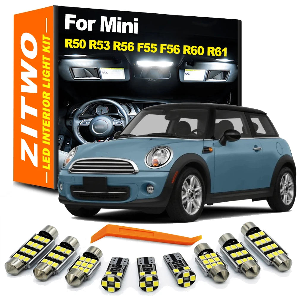 Vehicle LED Interior Indoor Light Bulb Kit For MINI R50 R53 R56 F55 F56 R52 R57  for MINI R50 R58 R60 - Canbus LED Car L