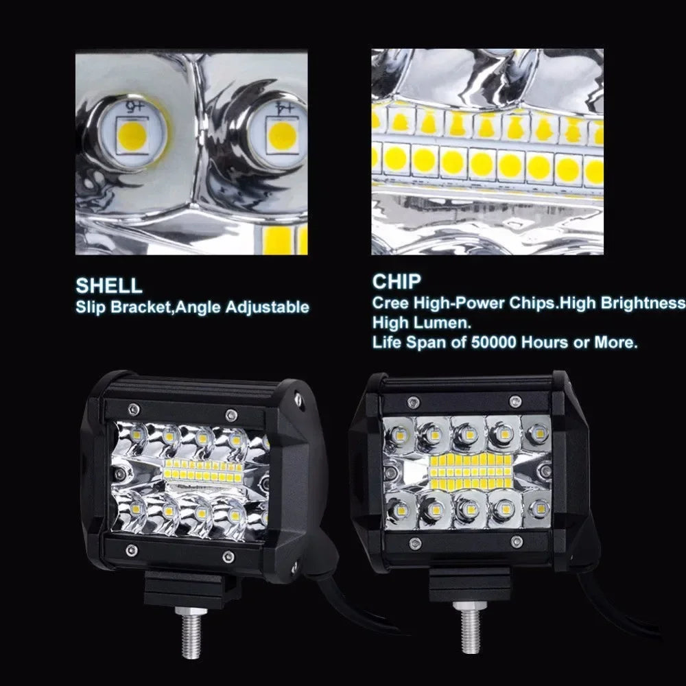 4-8inch Off Road LED Bar 12V 24V Combo LED Light Bar/Work Light for Car Jeep Truck Suv 4x4