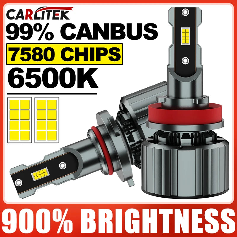H4 H7 H11 LED Headlight Bulbs 5500W High Power for Car Headlamp 6500K Canbus H8 H9 9005 90