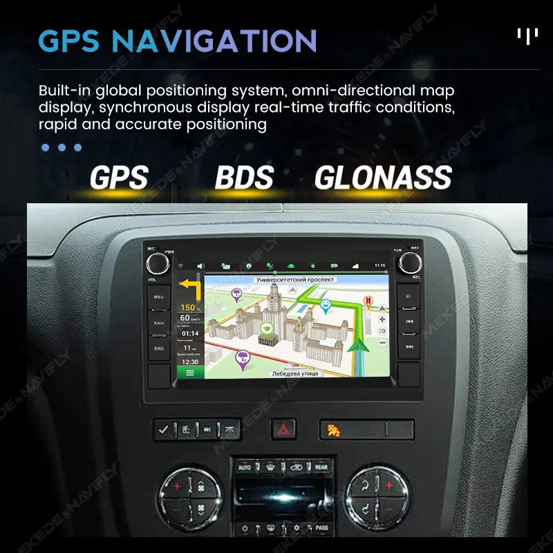 For GMC Yukon Sierra Chevrolet Silverado Impala Buick Enclave Android 15 Car Radio Central