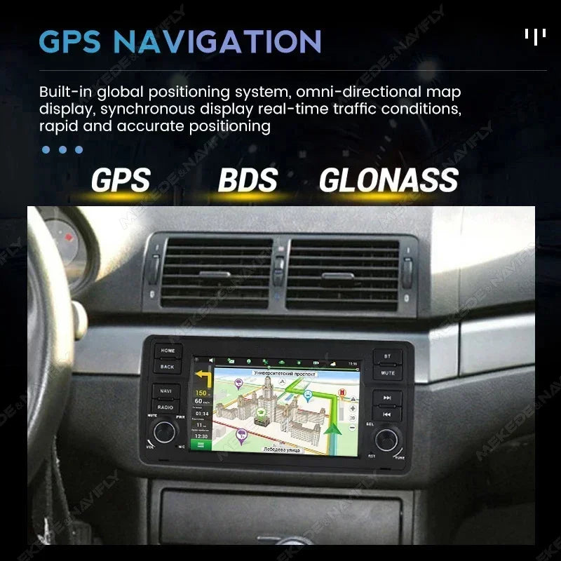7" Carplay Android Auto Car Radio for BMW E46 M3 318/320/325/330/335 Multimedia FM GPS Aut | AUTOKITSHOP