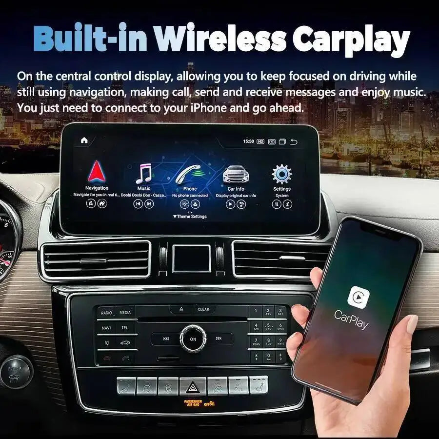 Head Unit Carplay DSP WIFI 4G For Mercedes Benz Gle NTG 4.5 2013-2015 12.8Inch Car Radio M