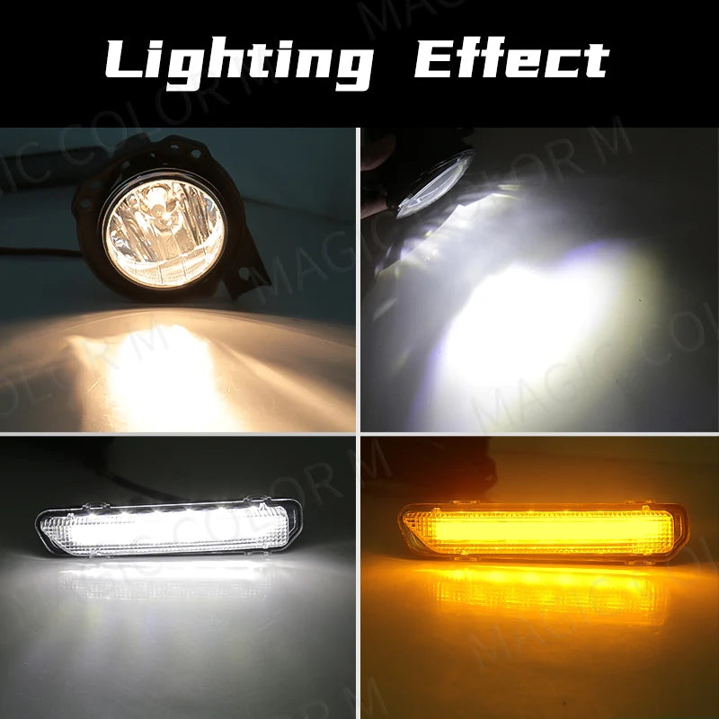 For Toyota Raize 2020 2021 2022 Led Fog Lamps Daytime Running Light DRL Driving Daylight W | AUTOKITSHOP