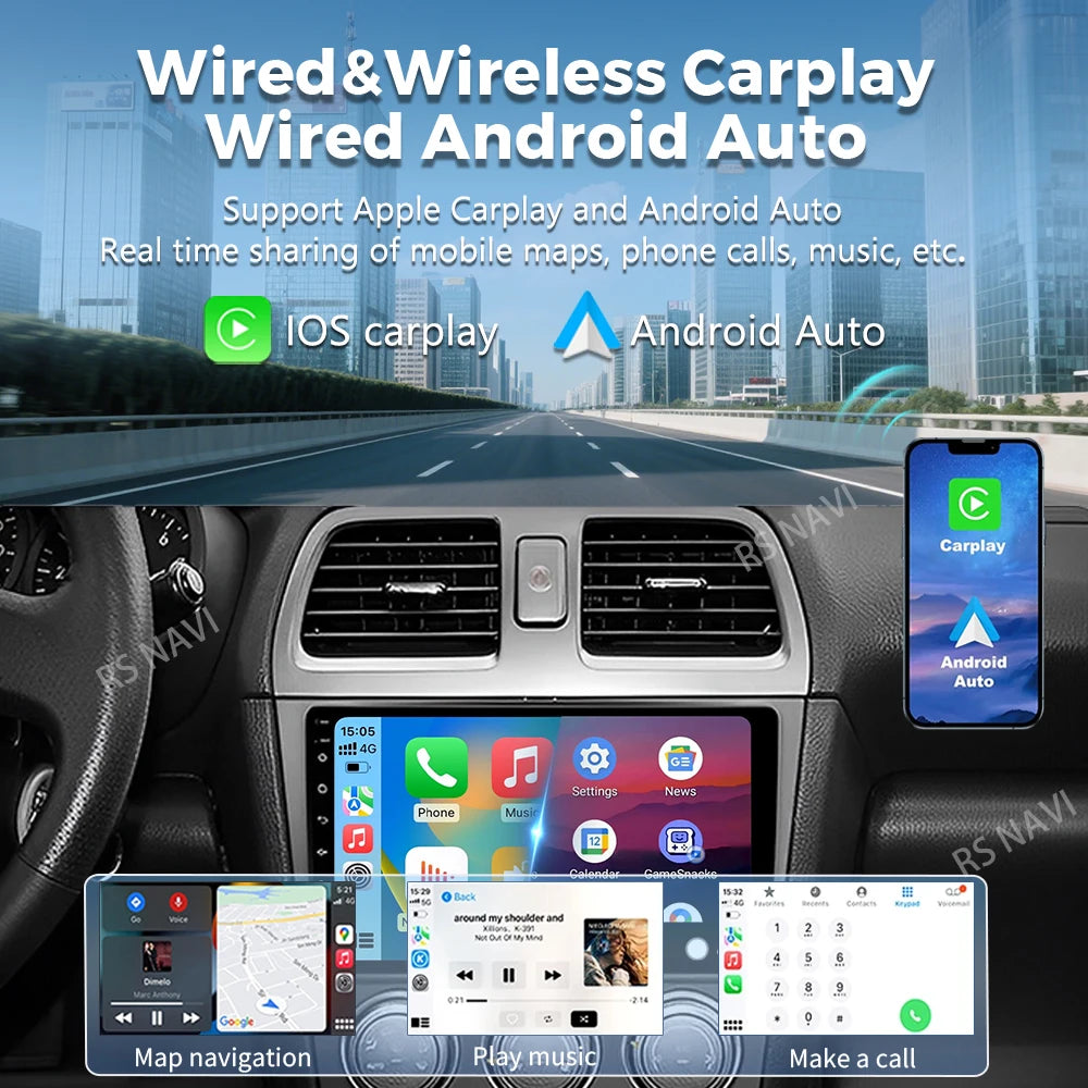 Android 16 For Subaru Impreza WRX 2003 - 2007 2K QLED Android Car Radio Multimedia Video P