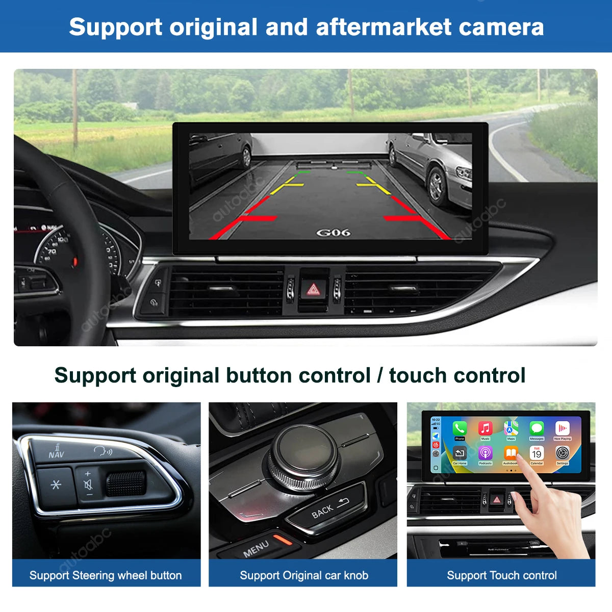 12.3" Car Multimedia Linux Touch Screen For Audi A6 A7 2012-2015 HN System with Wireless A | AUTOKITSHOP