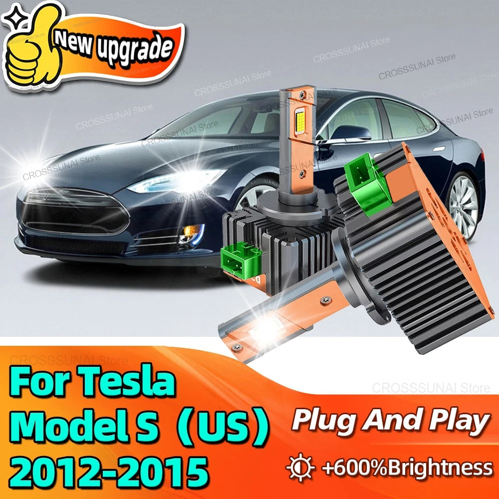 LED Headlight Bulbs D3S Car Lamp 30000LM Canbus CSP Chip 6000K Light For Tesla Model S 201