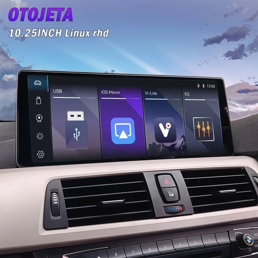 Rhd 10.25inch Carplay Android Auto Screen For BMW 1 Series E81 E87 F20 F22 2006-2011 Car R