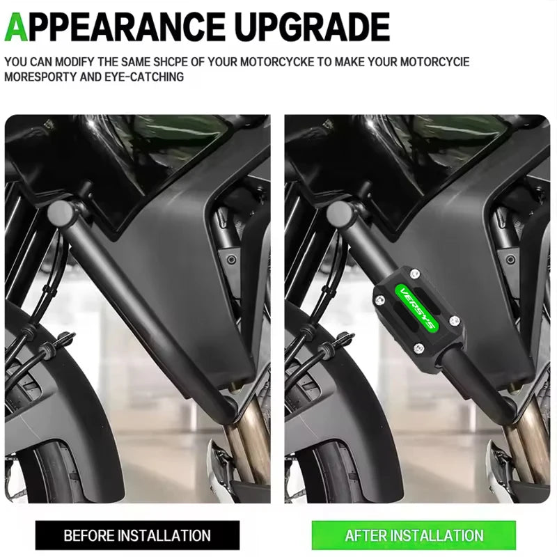 For Kawasaki Versys 650 1000 1100 Versys650 Versys1000 Versys1100 Motorcycle Engine Crash Bar Gu - Automotive LED Light