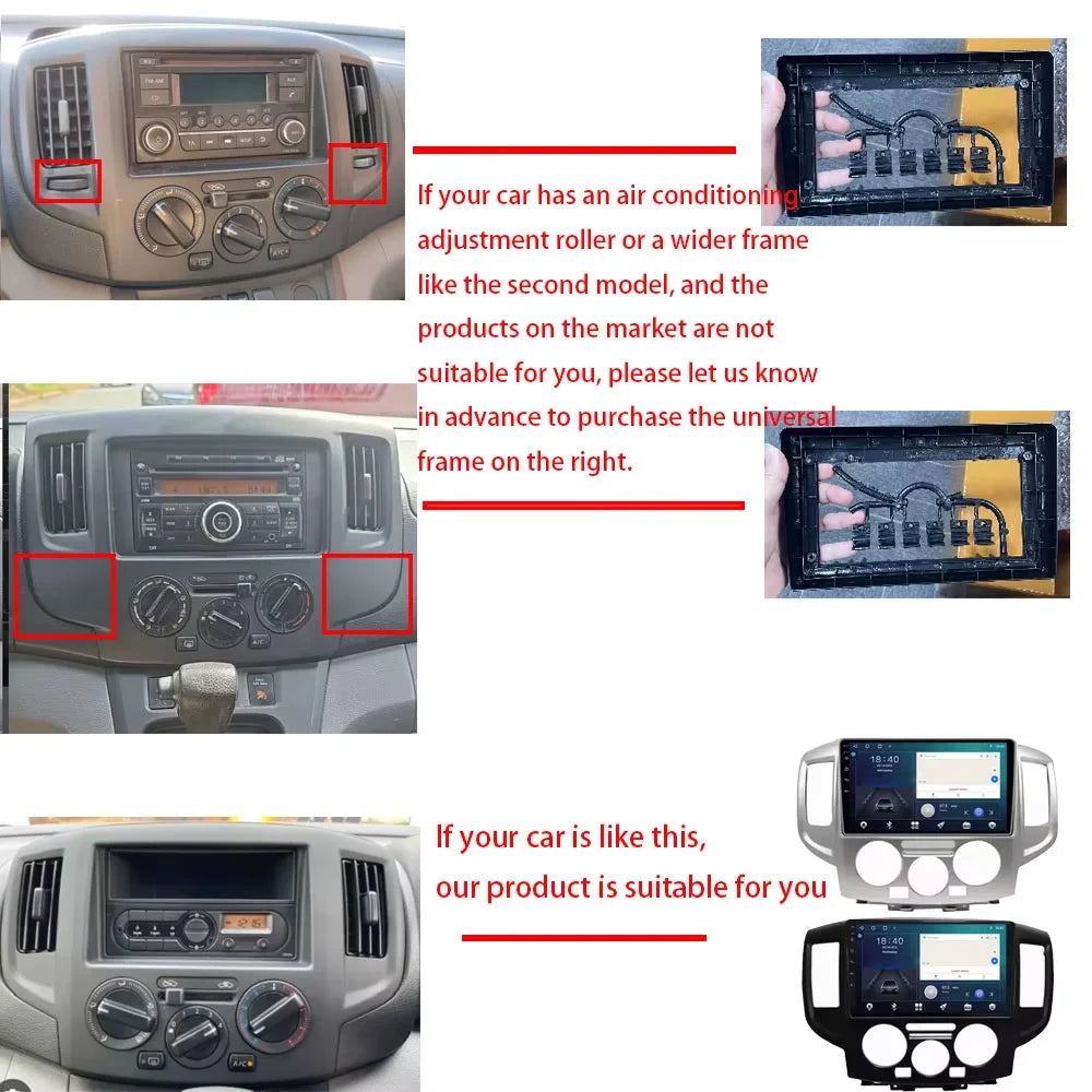 Android 16 Auto Car Radio For NISSAN NV200 2011 2012 2013 2014 2015 2016 2017 2018 Multime | AUTOKITSHOP