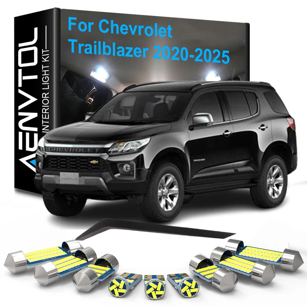 13-Piece LED Interior Light Kit for Chevrolet Trailblazer - Canbus Error-Free Bulbs | AUTOKITSHOP