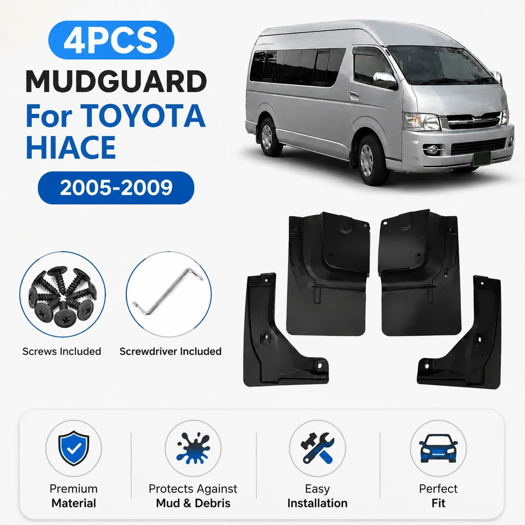 For Toyota Hiace 2005-2009 Vauxhall Holden MK1 Car Tire Fender Mud Flaps Dirt RoadGuards M | AUTOKITSHOP