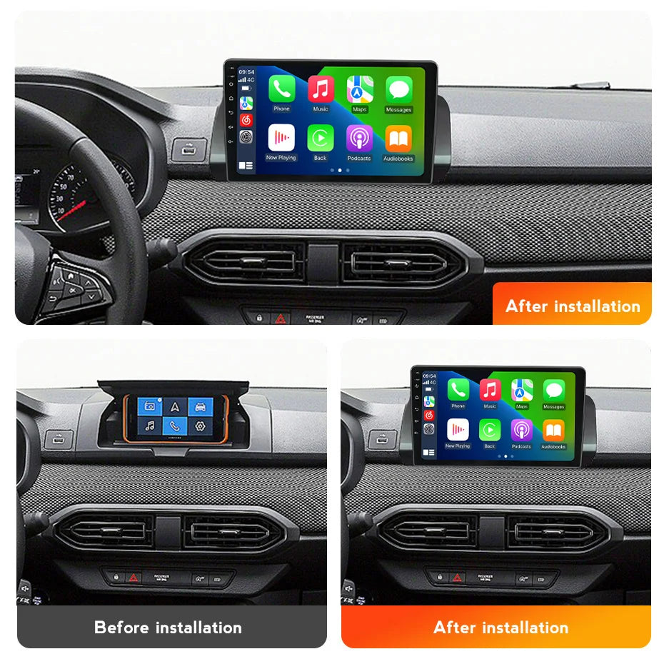 IPS touch screen 10 inch Car Radio For Renault Sandero 2021-2023 Wireless Carplay Navigati
