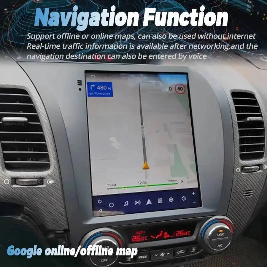 Vertical Screen Navi Stereo For KIA K3 Cerato Forte 2013-2016 DSP Player HU 9.7'' Android