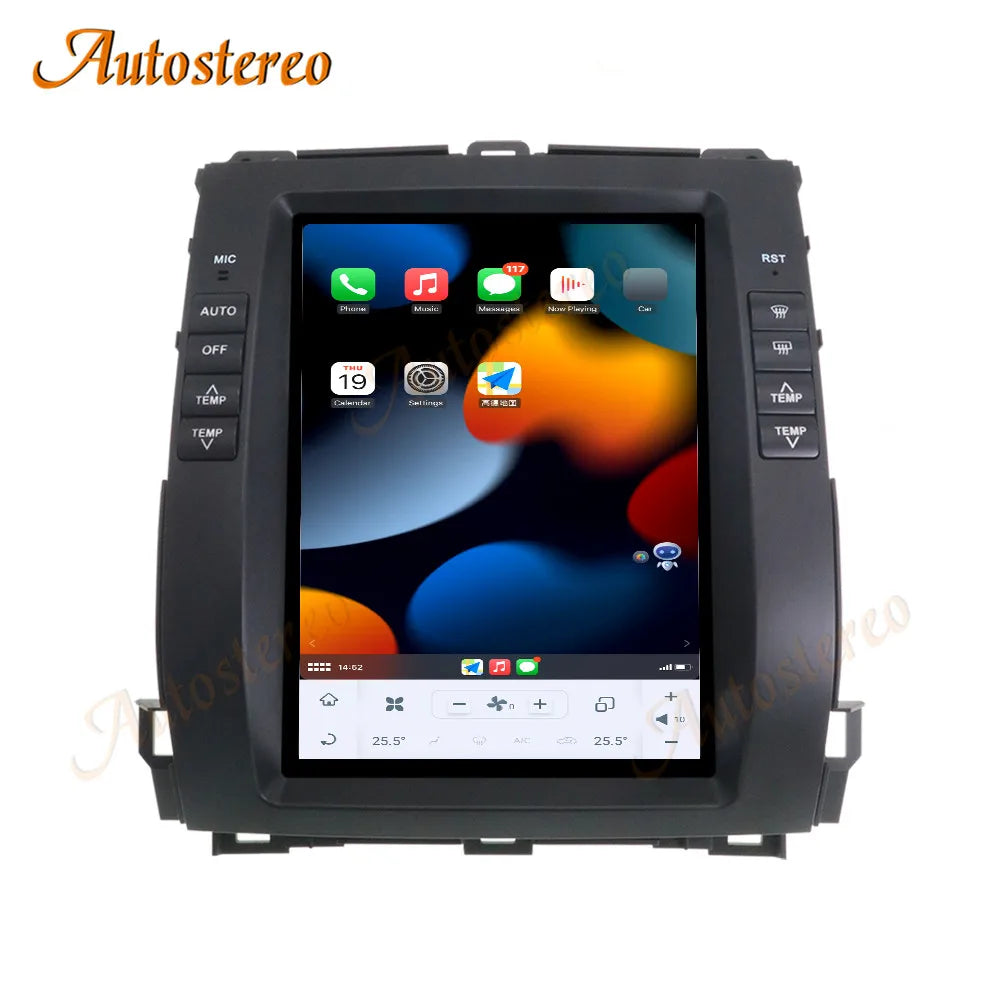 Carplay Car Auto Stereo For Lexus GX470 2003-2009 Tesla Screen Android 13 Car GPS Navigati