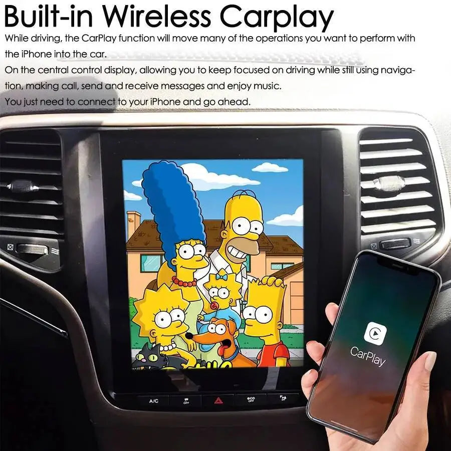 10.4" Android Sceen 4G Carpaly For Jeep Grand Cherokee 2014-2017 Radio GPS Navig Multimedi | AUTOKITSHOP