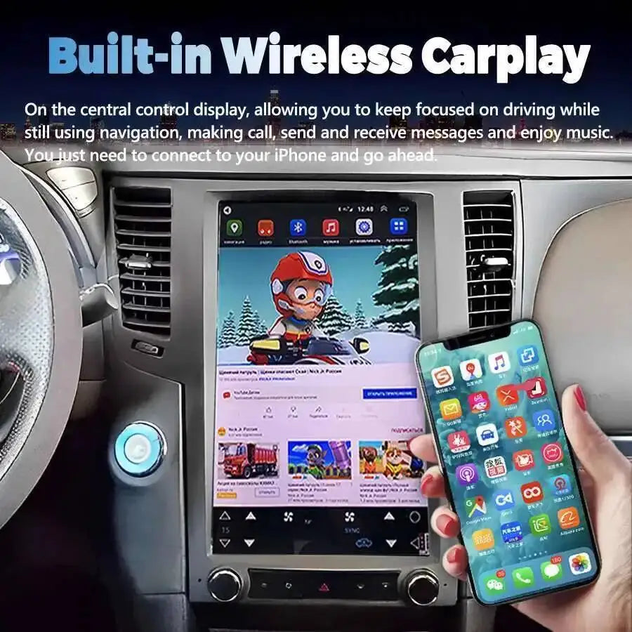 For Infiniti FX30 FX35 FX37 FX50 QX70 2009-2016 Stereo GPS Carplay 13.6" IPS Screen Androi | AUTOKITSHOP