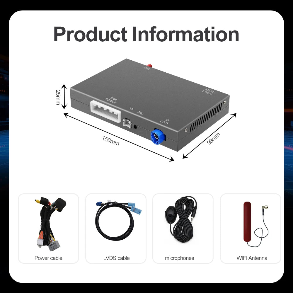 AUTOABC Wireless Carplay Android Auto Fits For Land Rover Jaguar Bosch Discovery 4 Evoque  | AUTOKITSHOP