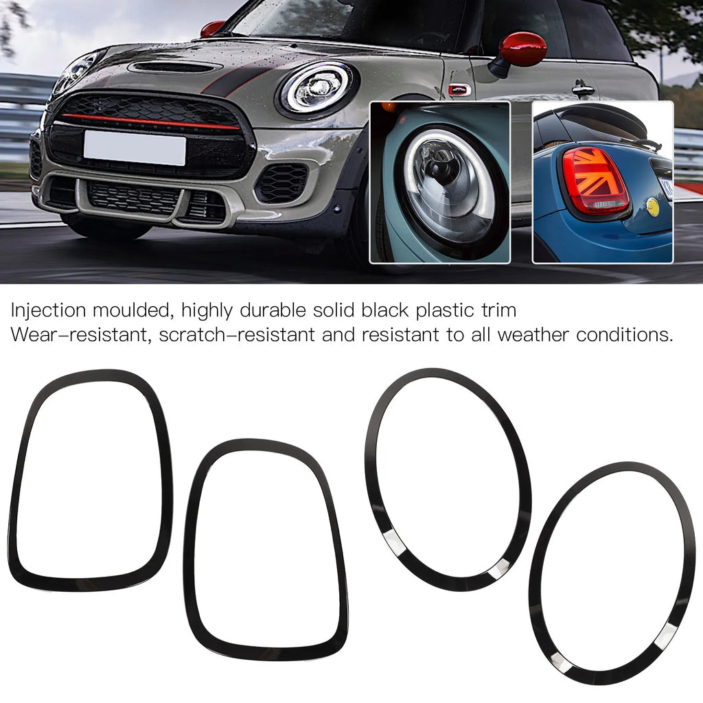 Car Headlight Taillight Surround Cover Trims for F55 F56 F57 One Cooper S JCW 2014+ Taillight Tr - Automotive LED Light
