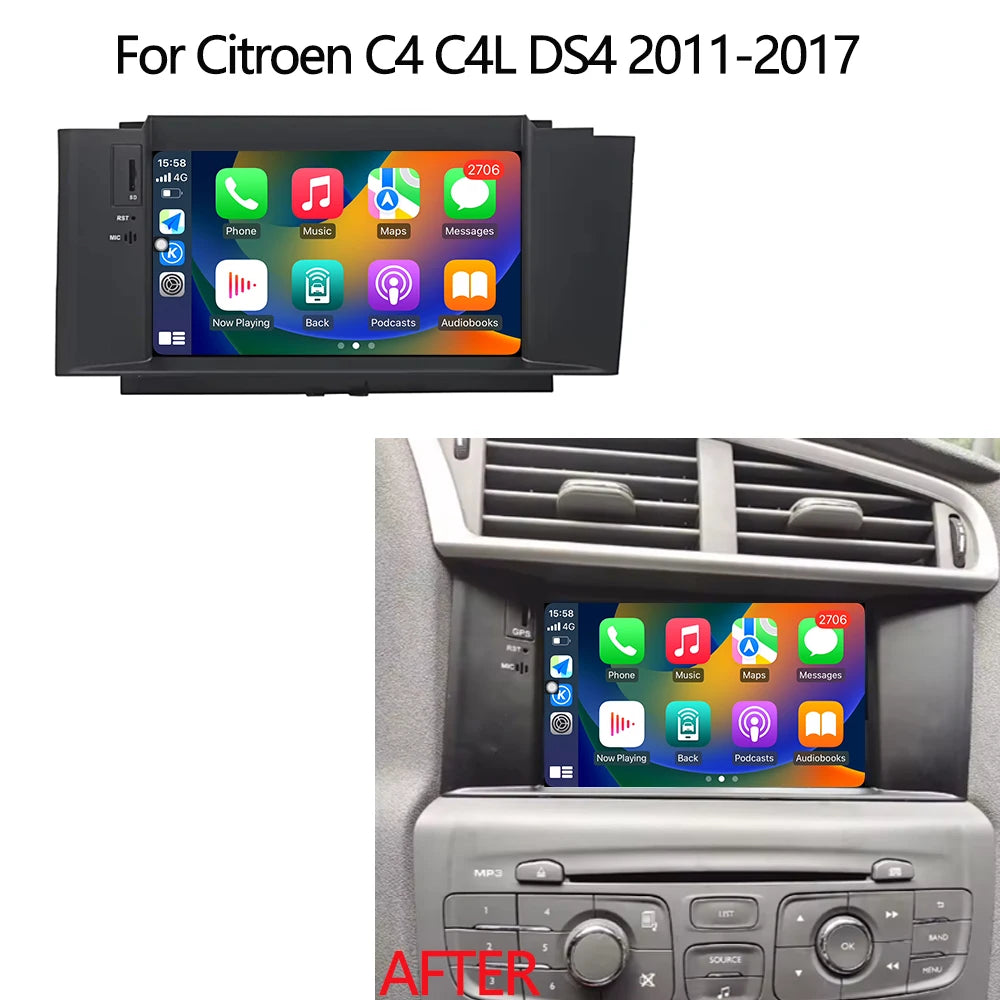 Android GPS Navigation Stereo Car Radio For Citroen C4 C4L DS4 2011-2017 Video Multimedia  | AUTOKITSHOP