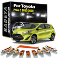 8-Piece LED Interior Light Kit for Toyota Prius C 2012-2016 - Canbus Dome Map Door Trunk Bulbs | AUTOKITSHOP