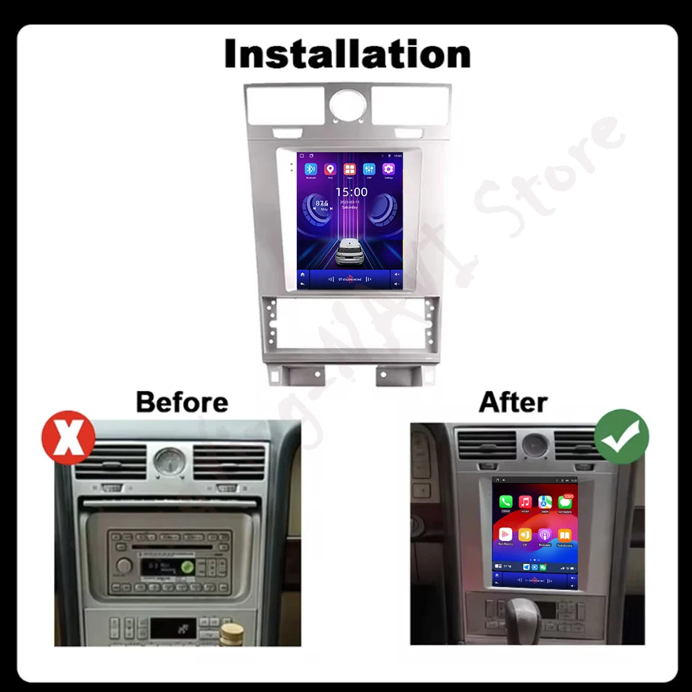 Android 16 Car Radio Car Multimedia Video Player WIFl for Lincoln Navigator 2005-2006 Head