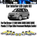 LED Interior Light Kit for Fiat Bravo 1 2 500 500L 500X 500E 500C Panda 2 3 Tipo Stilo Freemont Multipla Sedici Car B...