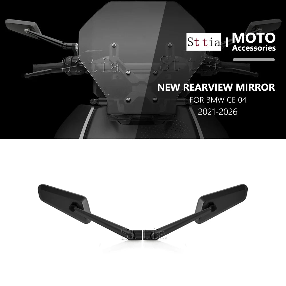 CE04 New Motorcycle Wing Mirrors Fit For BMW CE 04 2021-2025 CNC Aluminum Adjust for BMW CE04 2021-2025 - Automotive LED