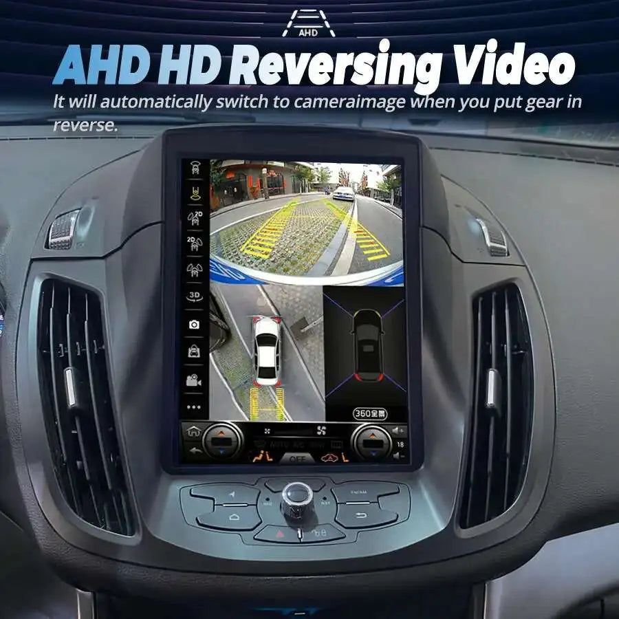10.4" Vertical Screen Android 15 Head Unit Car Radio For Ford Kuga C-max Escape 2013 2015