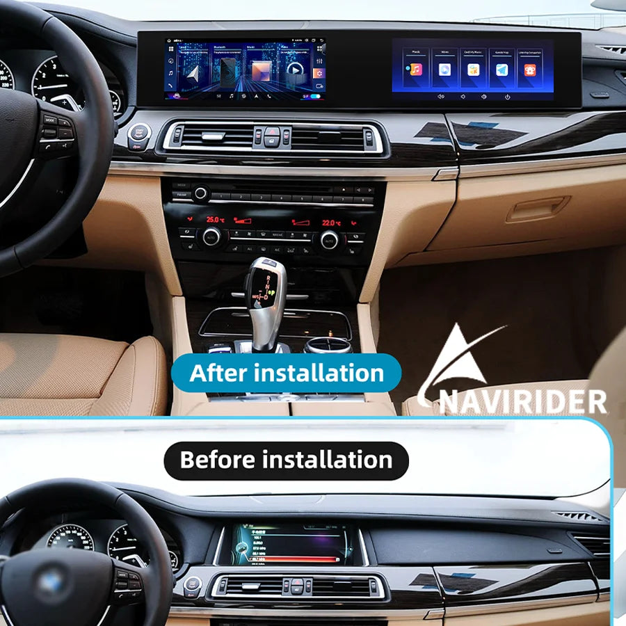 21" Curved Dual Screen Car Radio For BMW 7 Series F01 F02 F04 2009-2015 Android Carplay GP | AUTOKITSHOP