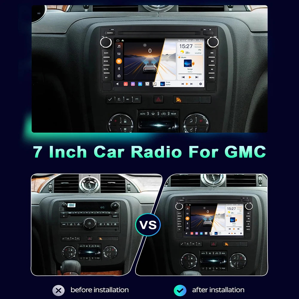 7inch Wireless Carplay Android Auto Car Radio For Chevrolet Silverado GMC Sierra Impala Tr