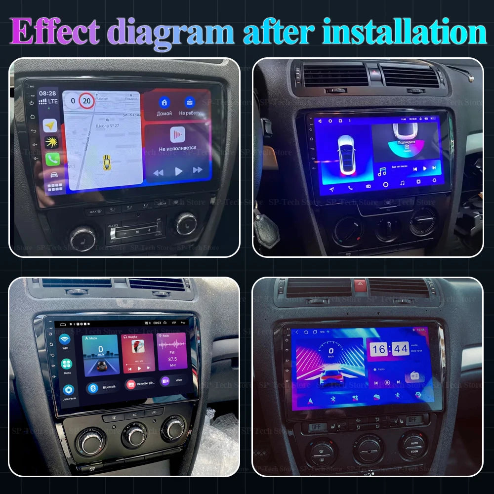 Android 16 For Skoda Octavia 2 A5 2004-2013 Multimedia Car Stereo Radio No 2din Dvd 5g Aut | AUTOKITSHOP