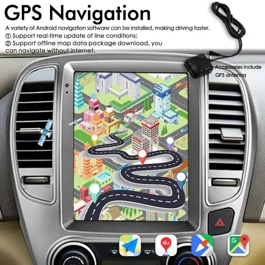 Car Multimedia Video Player GPS Navigation For Nissan Bluebird Sylphy 2008-2020 Android To