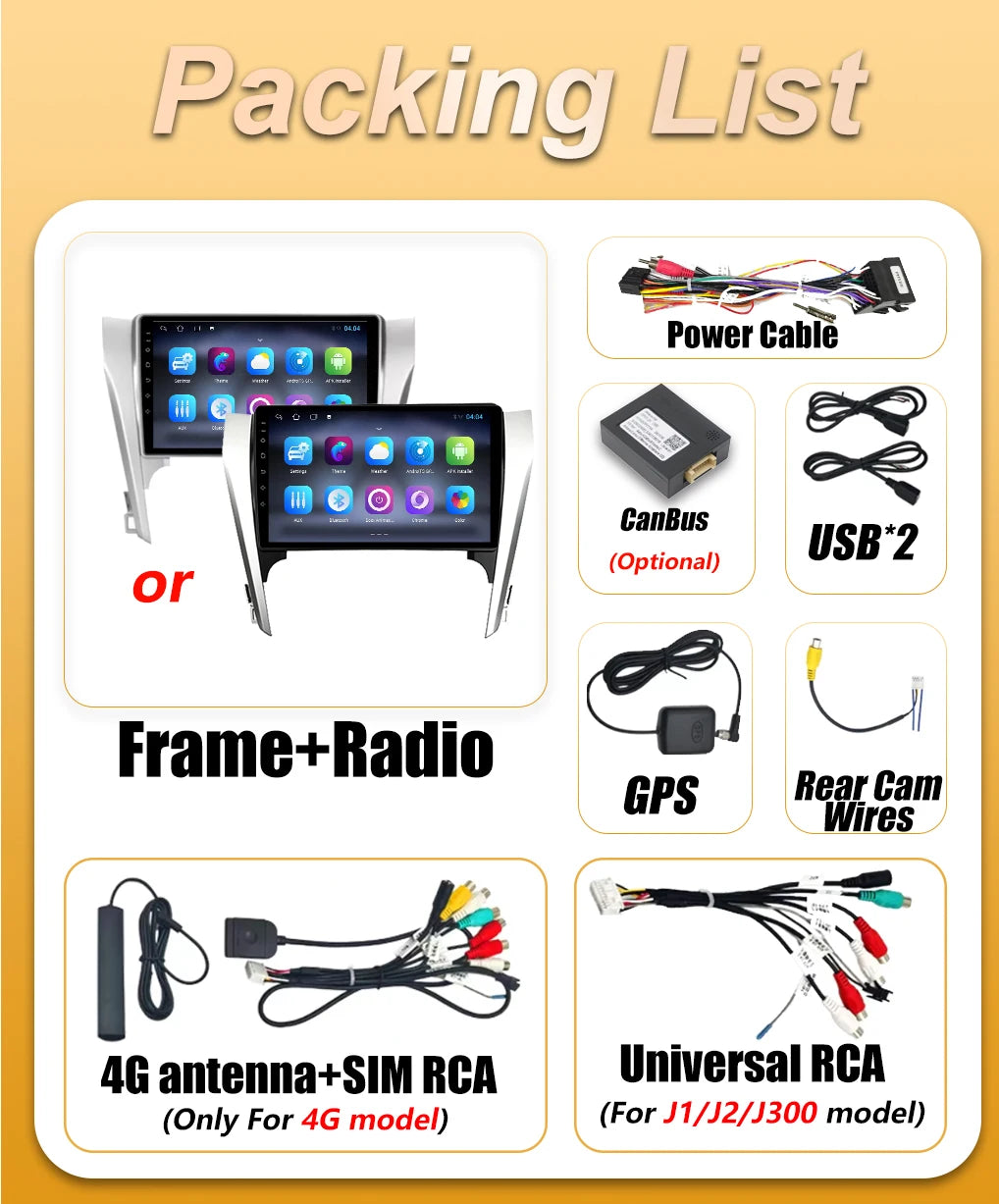 Android16 Auto Car Radio For Toyota Camry 7 XV 50 55 2011 2012 2013 2014 Carplay 5G Wifi V | AUTOKITSHOP
