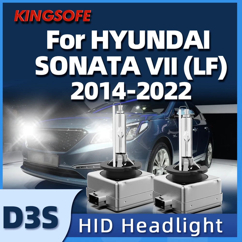 Xenon D3S HID Headlights 35W Car Bulb Auto Lights 6000K For Hyundai Sonata VII 2014 2015 2