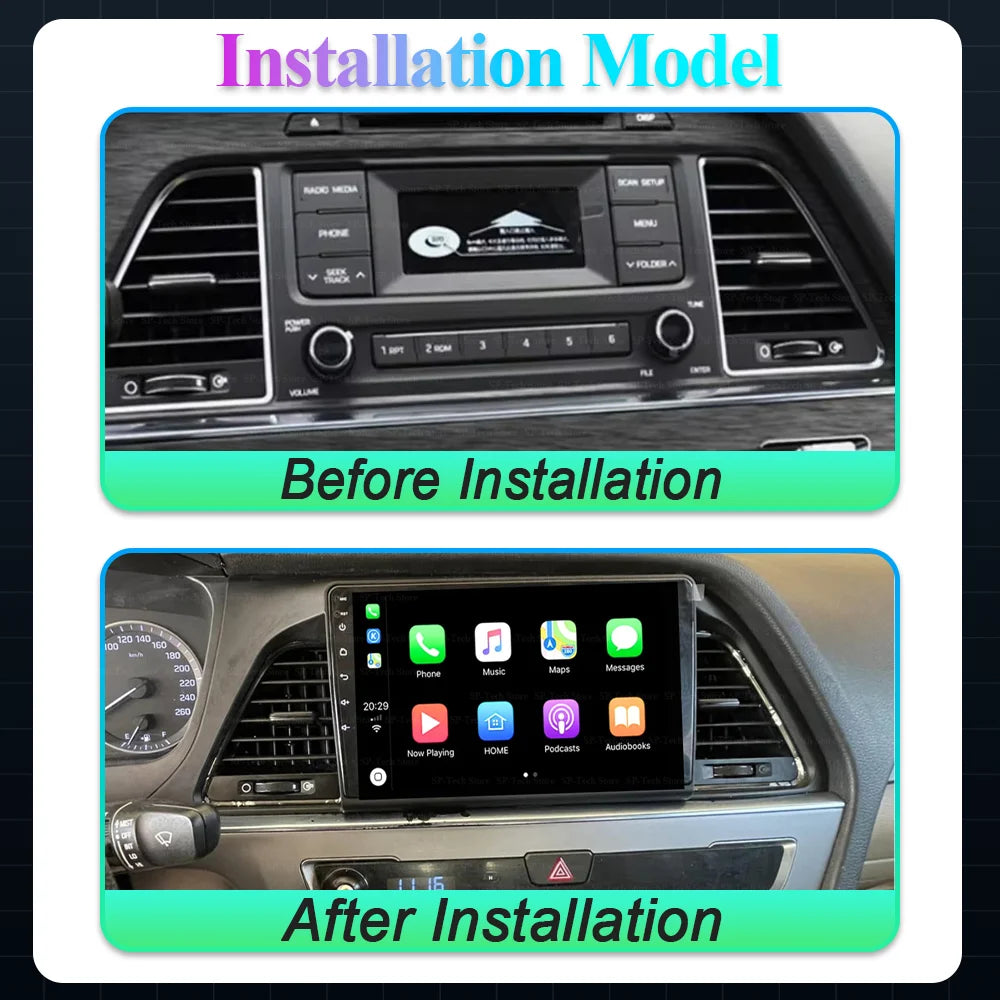 Android 16 For Hyundai Sonata 7 Lf 2014 2015 2016 2017-2020 Car Radio Stereo Head Unit Mul | AUTOKITSHOP