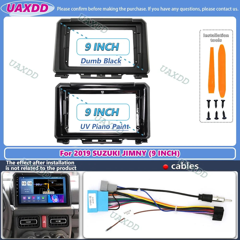 For 2019 Suzuki jimny 9inch car radio android stereo frame panel fascia dashboard audio pl