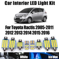 8-Piece LED Interior Light Kit for Toyota Ractis 2005- 2011 - Canbus Dome Map Door Trunk Bulbs | AUTOKITSHOP